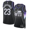 Camiseta Hombre Utah Jazz Lauri Markkanen 2025-26 Jordan Statement Edition Negro Swingman